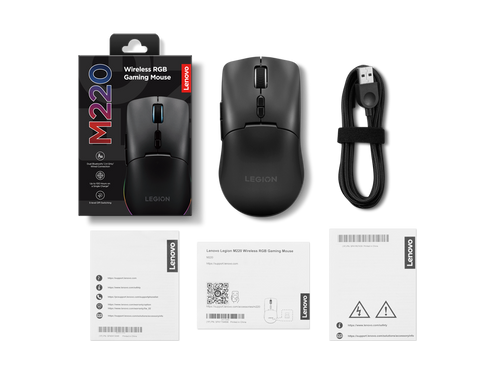 Lenovo Legion M220 Wireless RGB Gaming Mouse (Eclipse Black) GY51U28359 לנובו