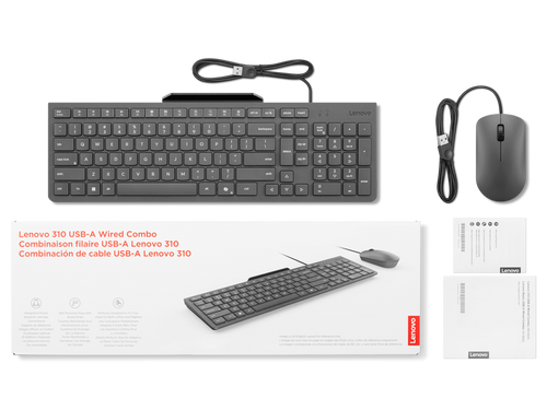 Lenovo 310 USB-A Wired Combo Hebrew GX31R09784 לנובו