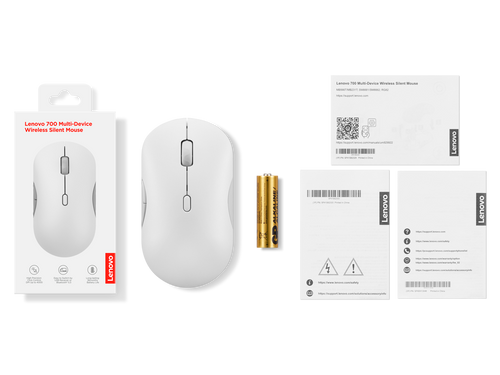 Lenovo 700 Multi-Device Wireless Silent Mouse (Seashell) GY51S61901 לנובו