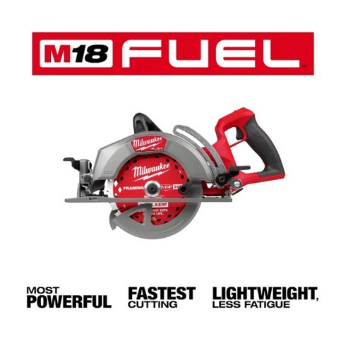מסור עגול נטען Milwaukee M18 FUEL 2930-20 ידית אחורית 7.25 אינץ כ 18.4 ס