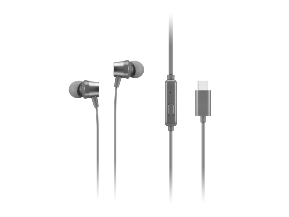 Lenovo 300 USB-C Wired In-Ear Headphones GXD1J77353 לנובו