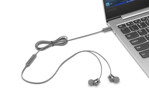 Lenovo 300 USB-C Wired In-Ear Headphones GXD1J77353 לנובו