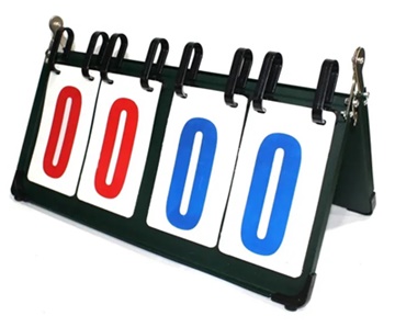 לוח תוצאות ידני שולחני מתכת 4 ספרות ScoreBoard