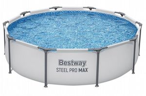 בריכת עמודים עגולה BESTWAY Steel Pro MAX קוטר 305×76 ס"מ דגם 56406 – בריכה בלבד