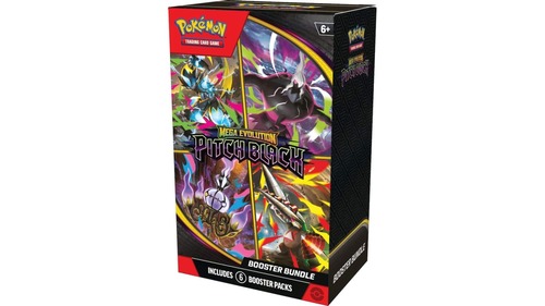 מארז של 6 חבילות קלפי פוקימון בוסטר Mega Evolution - Pitch Black Booster Bundle