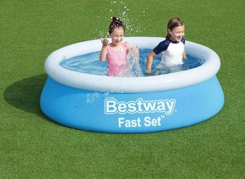 בריכת שפה מתנפחת עגולה BESTWAY Fast Set קוטר 183×51 ס