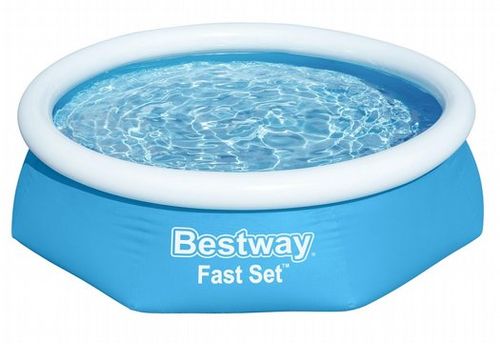 בריכת שפה מתנפחת עגולה BESTWAY Fast Set קוטר 244×61 ס