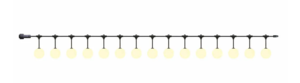 גרילנדה 15 כדורים BALL7 עם פאנל סולארי semicom