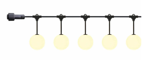 גרילנדה 15 כדורים BALL7 עם פאנל סולארי semicom