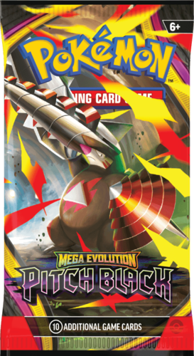 קלפי פוקימון חבילת בוסטר - Mega Evolution Pitch Black Booster Pack