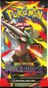 קלפי פוקימון חבילת בוסטר - Mega Evolution Pitch Black Booster Pack