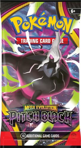 פוקימון Pokémon TCG: Mega Evolution - Pitch Black מארז 3 חבילות בוסטר עם קלף פרומו