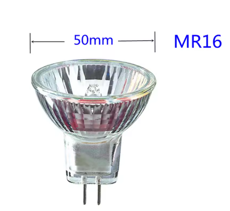מארז 10 יחידות נורות 12V 20W GU5.3 MR16 אור צהוב 2800K