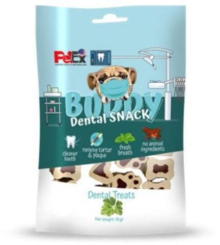 באדי דנטלי 80 גרם חטיף לניקוי שיניים PetEx Buddy Dental Snack
