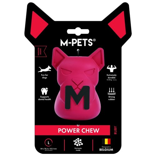 פאוור צ'ו צעצוע לכלב רובי L אדום M-PETS