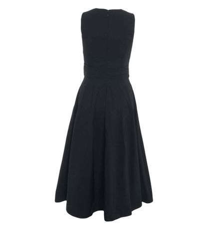 Dress in taffeta voile fabric AVENA BLU NUN