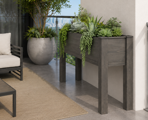 אדנית מוגבהת מעץ דגם רקפת Garden Top