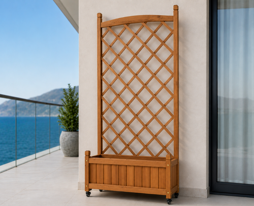 אדנית לצמח מטפס עם גלגלים Garden Top