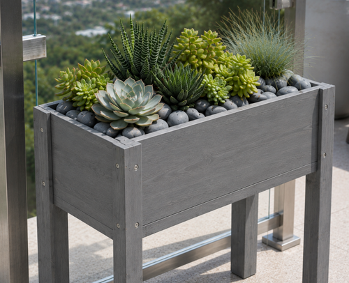 אדנית מוגבהת מעץ דגם נורית Garden Top