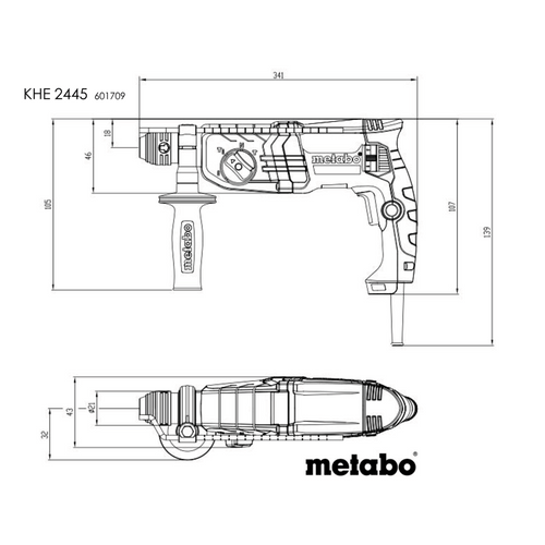 פטישון SDS-plus Metabo KHE 2445 מק