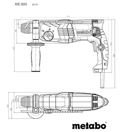 פטישון SDS-plus Metabo KHE 2645 מק