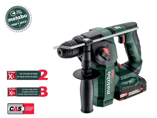 פטישון נטען Metabo BH 18 LTX BL 16 מק