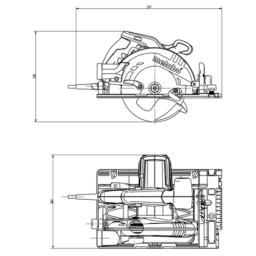 מסור עגול ידני Metabo KS 55 FS מק