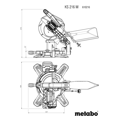 מסור גרונג Metabo KS 216 M מק