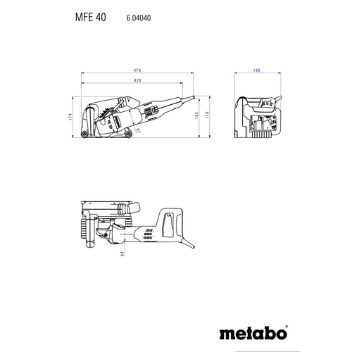 מחרצת קירות Metabo MFE 40 מק