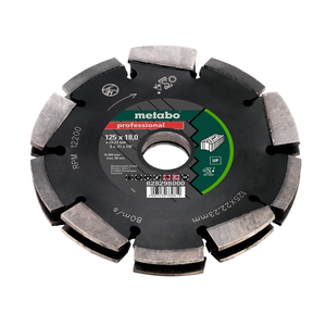 דיסק יהלום לחריצה 125 מ"מ 2 טורי סגמנטים - Metabo Dia-CD2 professional