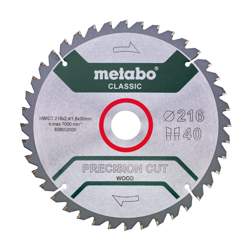 להב מסור עגול Metabo Precision Cut Wood Classic מק