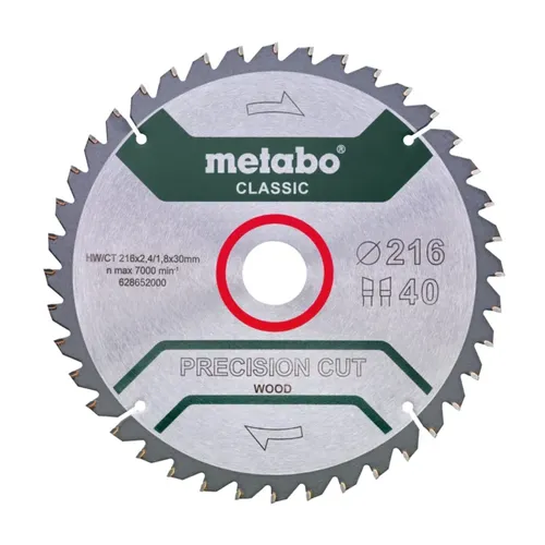 להב מסור עגול Metabo Precision Cut Wood Classic מק