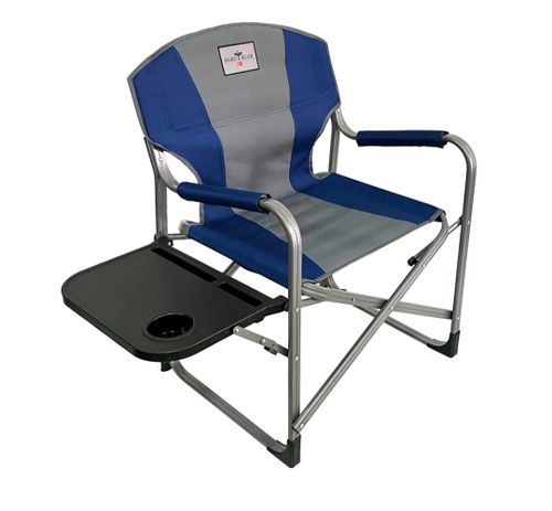 כסא במאי מאלומיניום +מדף דגם שפילברג NORD BLUE