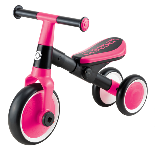 תלת אופן ללימוד רכיבה הופך לאופני איזון LEARNING TRIKE 2IN1 - ורוד 2
