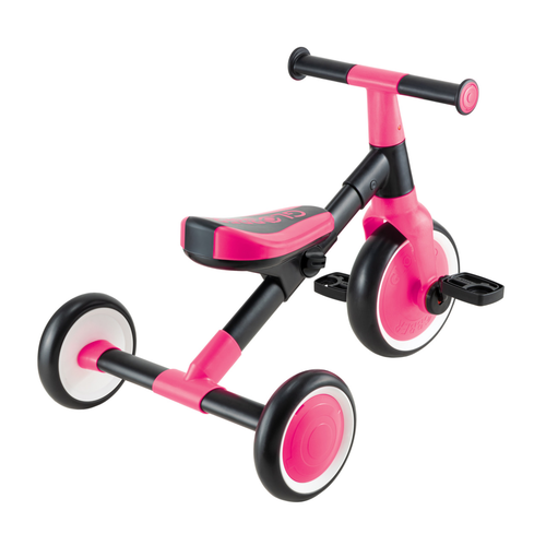 תלת אופן ללימוד רכיבה הופך לאופני איזון LEARNING TRIKE 2IN1 - ורוד 3