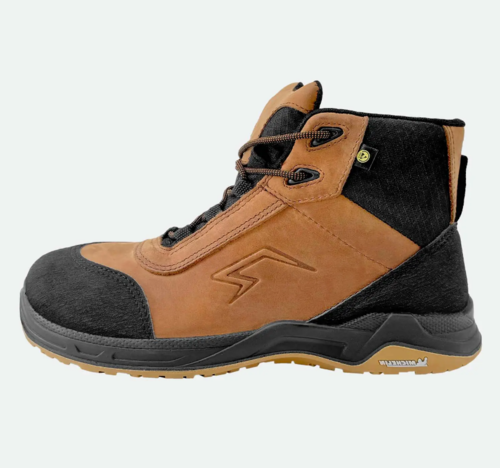 נעלי בטיחות LIGHT DUTY S3S HRO ESD BROWN 3/4