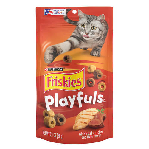 פריסקיז פארטי מיקס פלייפולס עוף וכבד 60 גרם Friskies Playfuls