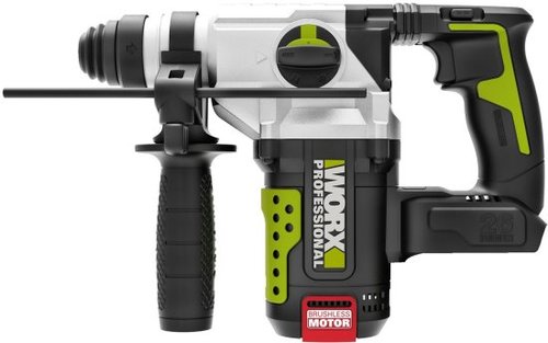 פטישון נטען WORX WU389.9 20V Brushless 2.8J | קידוח בבטון עד 26 מ״מ – גוף בלבד