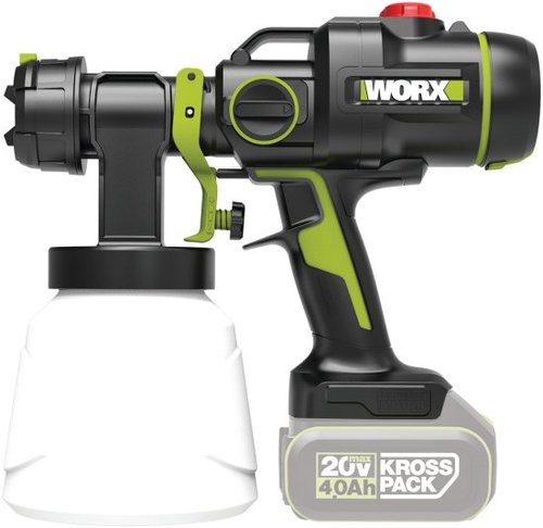 מרסס צבע נטען worx wu056.9 20v brushless | מיכל 1 ליטר – גוף בלבד