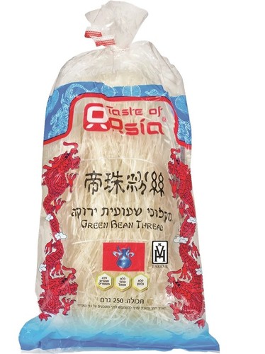 TASTE OF ASIA - מקלוני שעועית ירוקה 250 גרם (כשר, ללא גלוטן) 