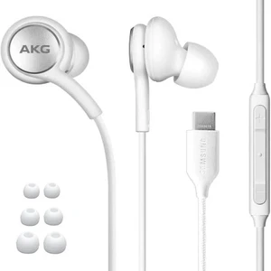 אוזניות סמסונג AKG-NOTE 10 TYPE-C לבן מקורי בבליסטר סאני
