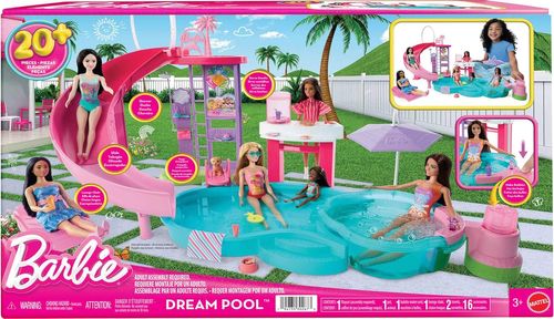ברבי - פארק מים ענק (חלומות)  BARBIE DREAM POOL
