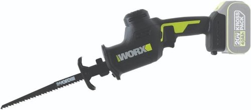 מסור חרב נטען WORX WU500.9 20V | מהלך 20 מ״מ – גוף בלבד