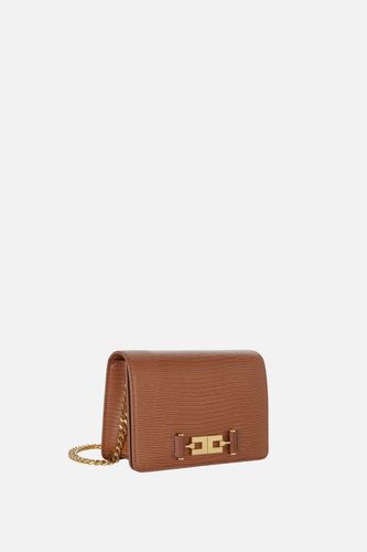 Elisabetta Franchi shoulder bag with groumette chain