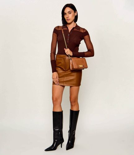 Elisabetta Franchi shoulder bag with groumette chain