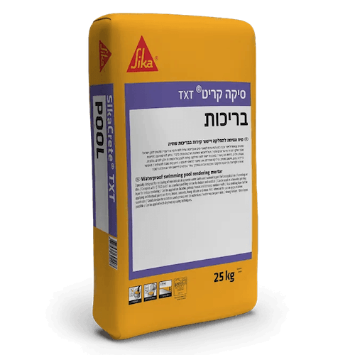 סיקה קריט POOL טיח בריכות | שק 25 ק