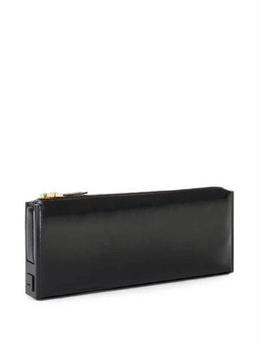 Elisabetta Franchi patent-effect Clutch Bag 