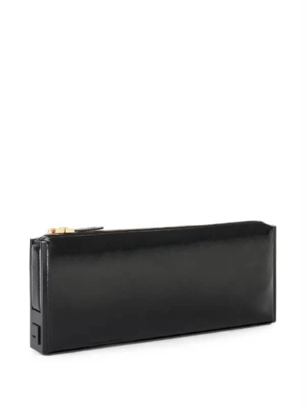 Elisabetta Franchi patent-effect Clutch Bag 
