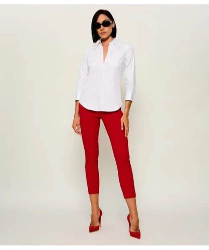 Elisabetta Franchi logo-plaque V-neck Shirt 