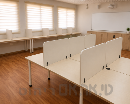 שולחן מחשב היקפי עם מחיצות בהתאמה אישית